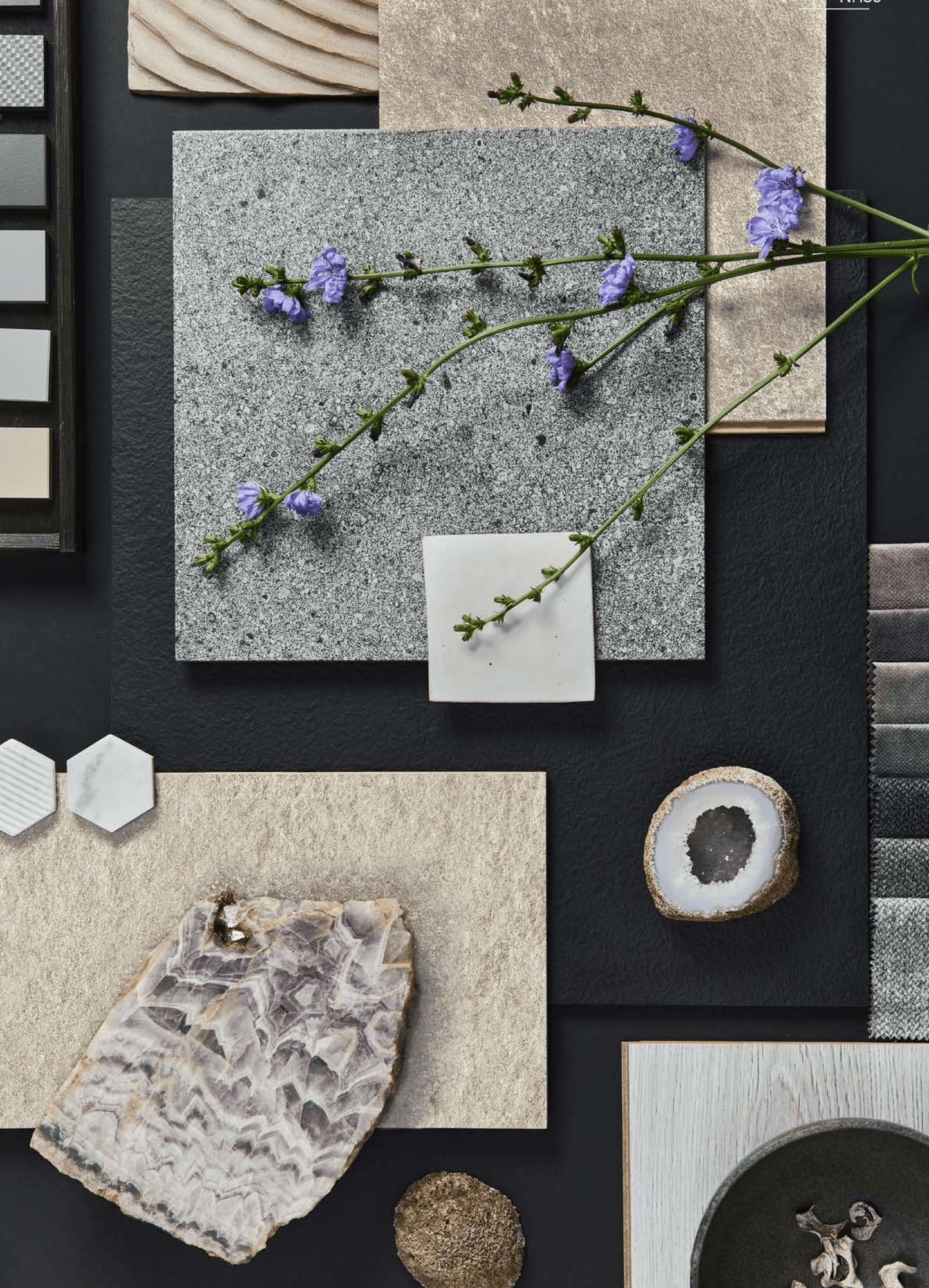 Stone - Granite | Natursteindekor Granit Texturiert Musterfolie A3