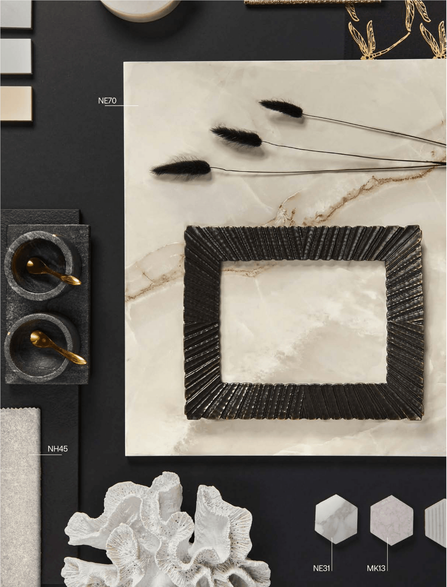 Stone - Marble | Natursteindekor Marmor Soft Matt Musterfolie A3
