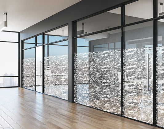 KIN Ascent 3 | Innenverlegung - Dekorfolie, Sichtschutzfilm, Fensterfolie selbsthaftend für Bad, Fenster, Küche, Glastür (100 x 152cm)