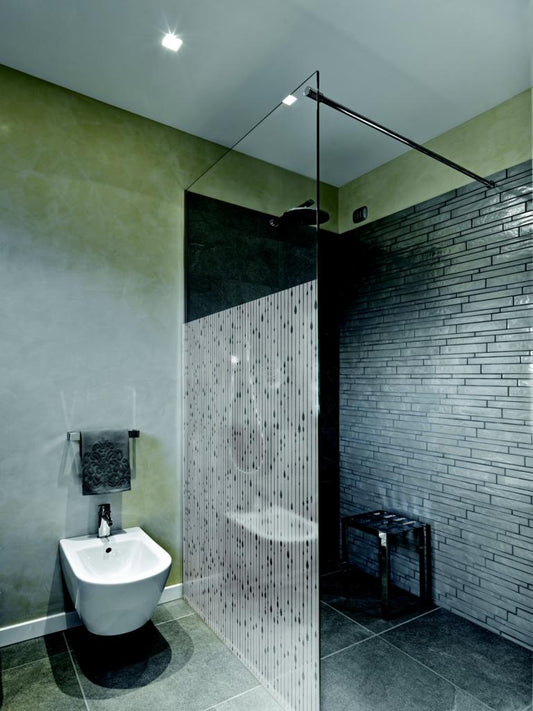 KIN Luna | Binneninstallatie - decoratieve en patroonfolie, privacyfolie, raamfolie, matglasfolie, zelfklevend voor badkamer, raam, keuken, glazen deur (100 x 152 cm)