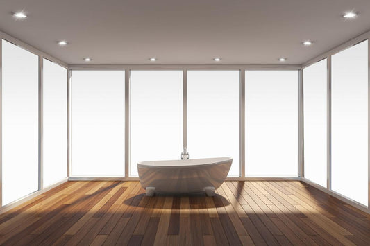 KIN OPAQUE-NACRE | Innenverlegung - Dekorfolie, Sichtschutzfilm, Fensterfolie selbsthaftend für Bad, Fenster, Küche, Glastür (100 x 152cm)